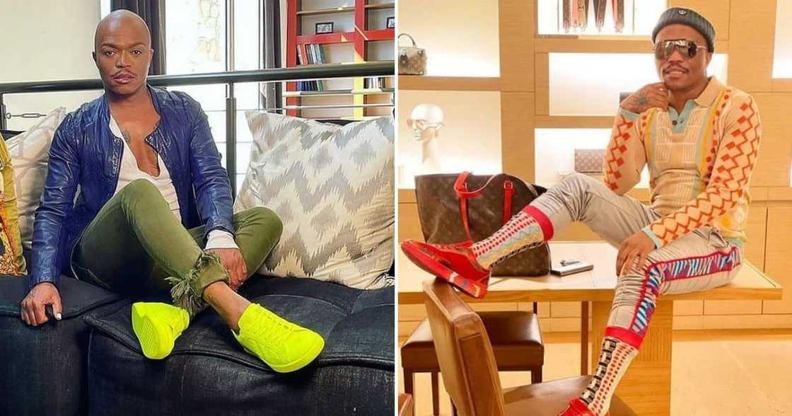Somizi Mhlongo, kids' sneaker, Bathu, parents Somizi Mhlongo, kids' sneaker, Bathu, parents