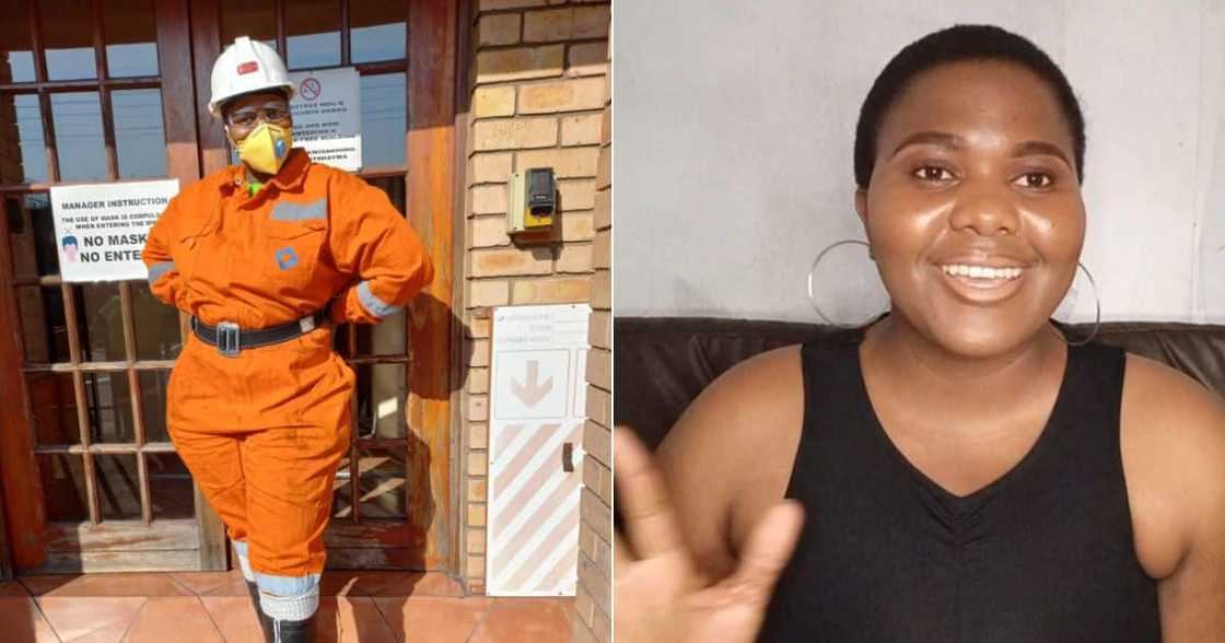 A lady in mining A lady in mining