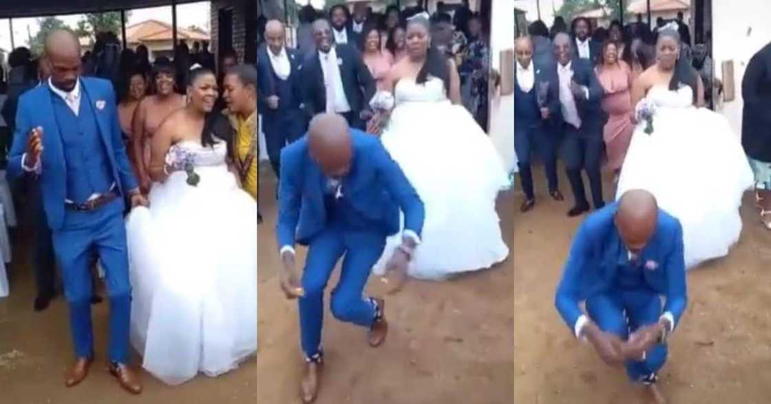 Couple, groom dancing, wedding video, trending video, viral video, Nkao Tempela, South Africa, Mzansi Couple, groom dancing, wedding video, trending video, viral video, Nkao Tempela, South Africa, Mzansi