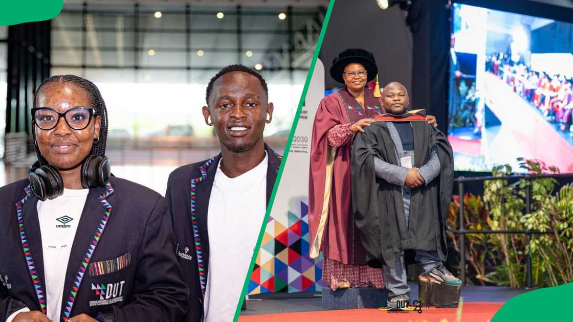 Durban University of Technology students. DUT lecturers in graduation gowns Durban University of Technology students. DUT lecturers in graduation gowns