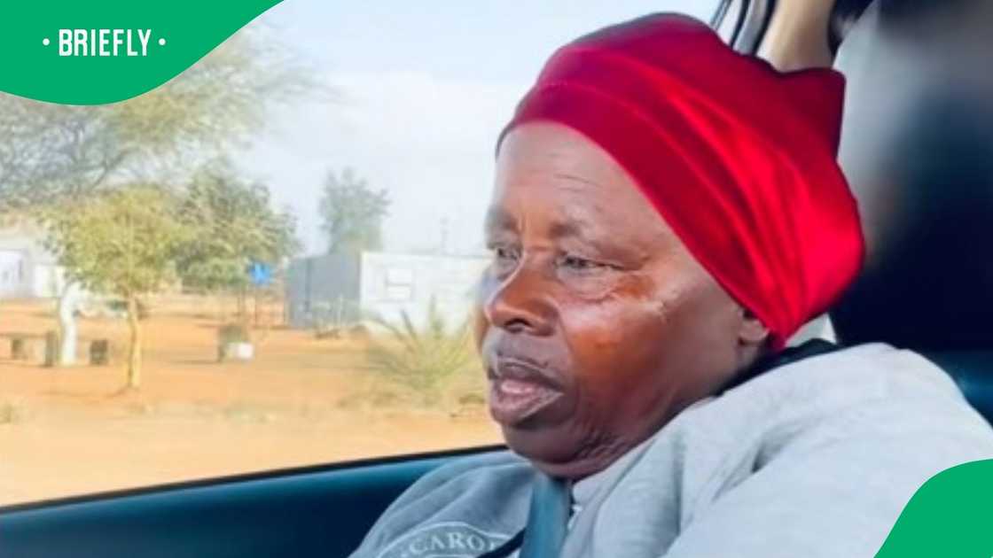 Elderly woman learns to drive Elderly woman learns to drive