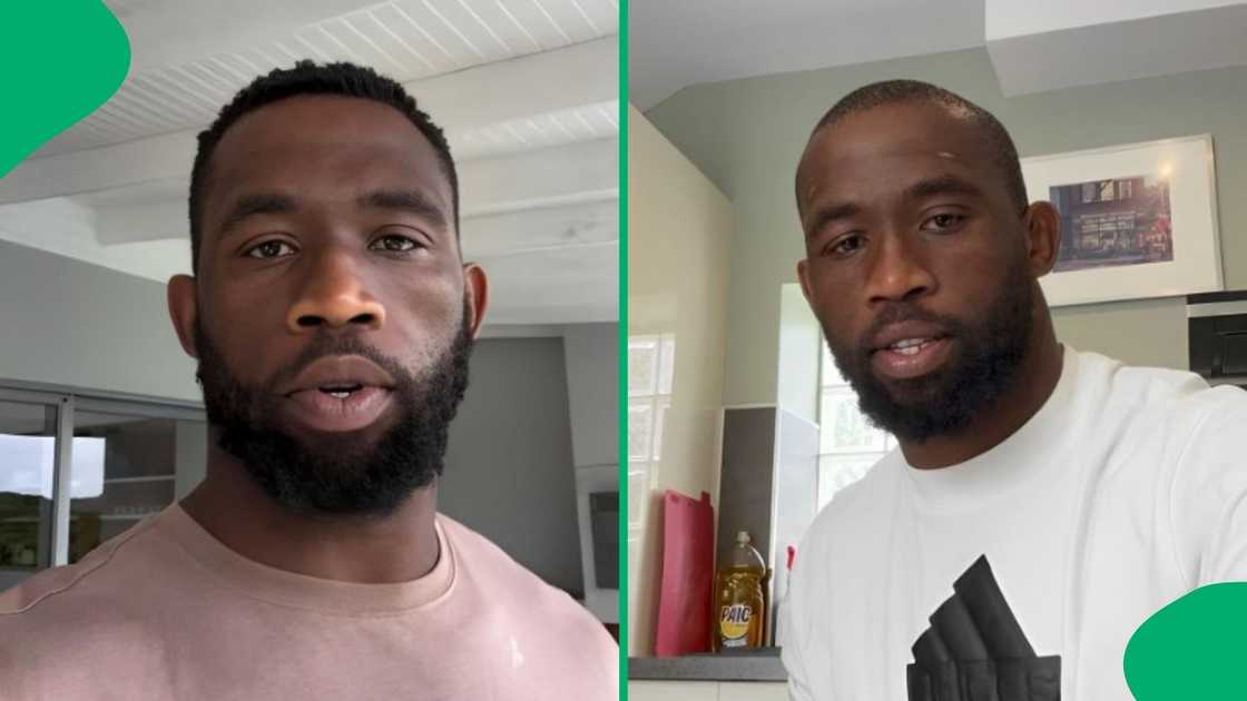 Siya Kolisi was asked what he does for a living.