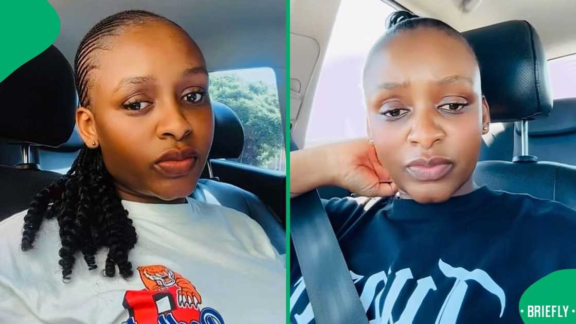 A woman who bought school uniforms for her late friend posed in a TikTok video. A woman who bought school uniforms for her late friend posed in a TikTok video.