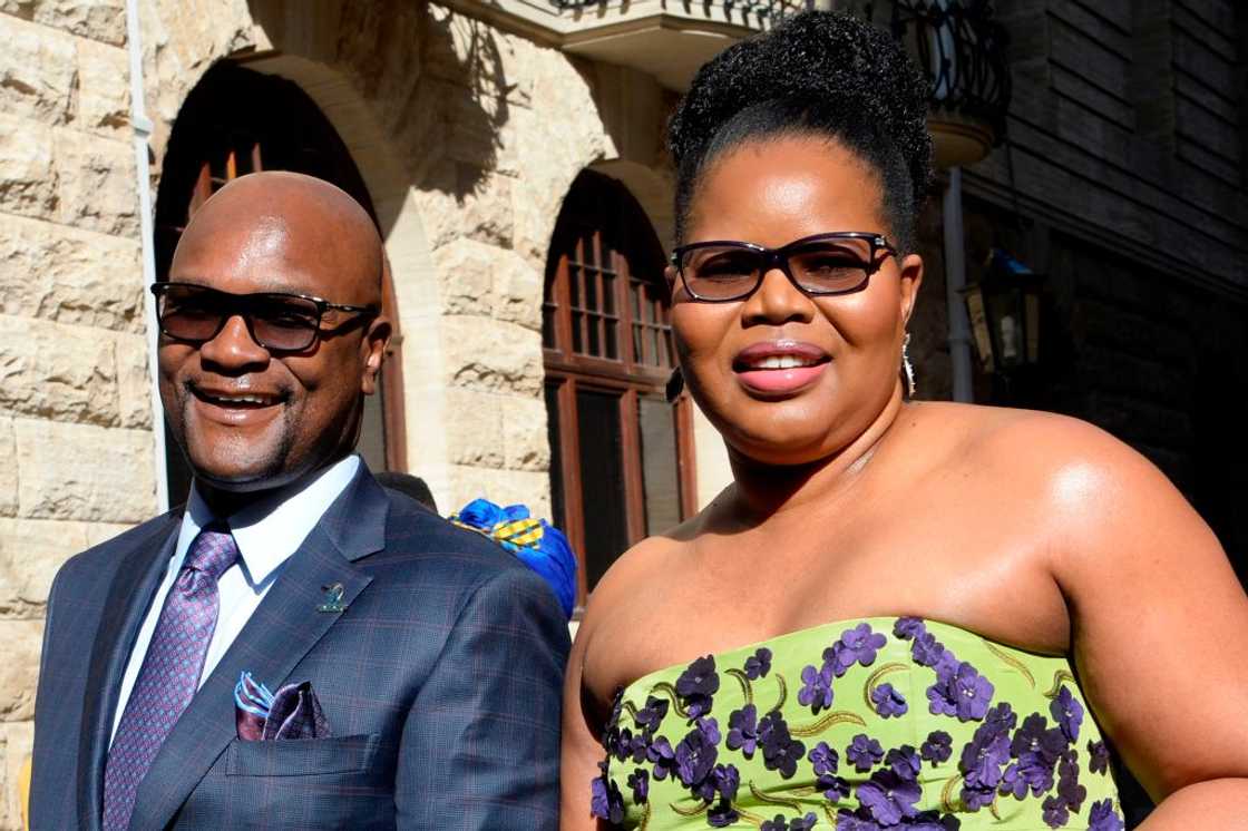 Nathi Mthethwa and his wife Philisiwe Buthelezi, arrives ahead of the State of the Nation address by Cyril Ramaphosa Nathi Mthethwa and his wife Philisiwe Buthelezi, arrives ahead of the State of the Nation address by Cyril Ramaphosa