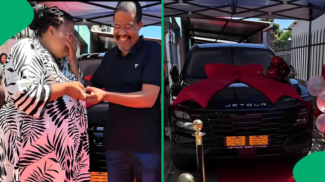 Netizens were happy for a 21-year-old lady who received a car as a birthday gift. Netizens were happy for a 21-year-old lady who received a car as a birthday gift.