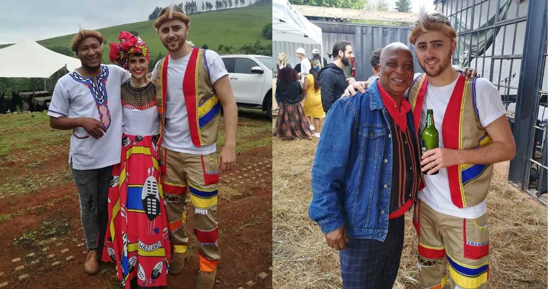 White couple celebrates Zulu wedding: "This is real Mzansi for sure".