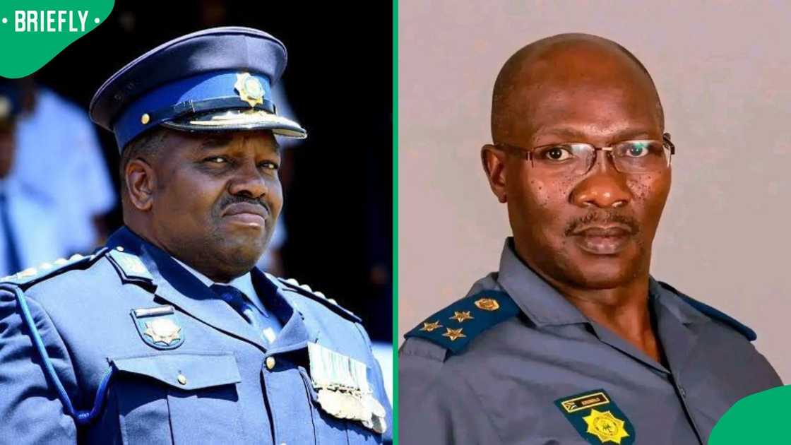 Major General Fannie Masemola and Lieutenant General Dumisani Khumalo