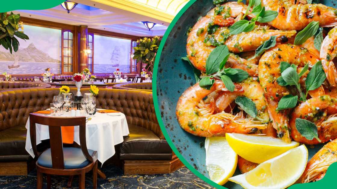 The Quarterdeck restaurant menu options. The Quarterdeck restaurant menu options.