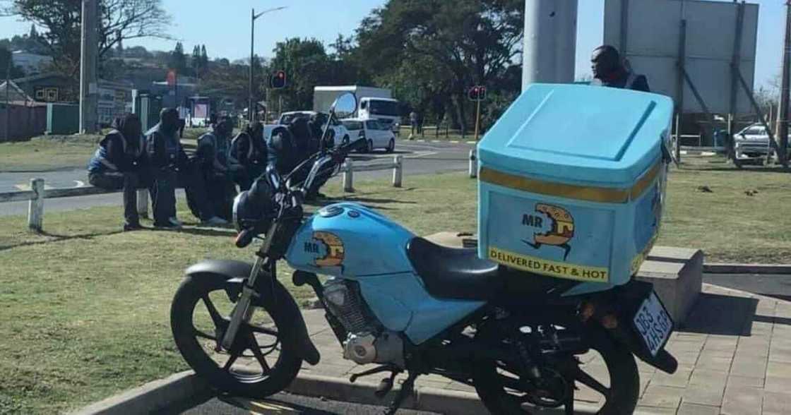 Delivery, guy, pops, wheel, motorbike, Mzansi Delivery, guy, pops, wheel, motorbike, Mzansi