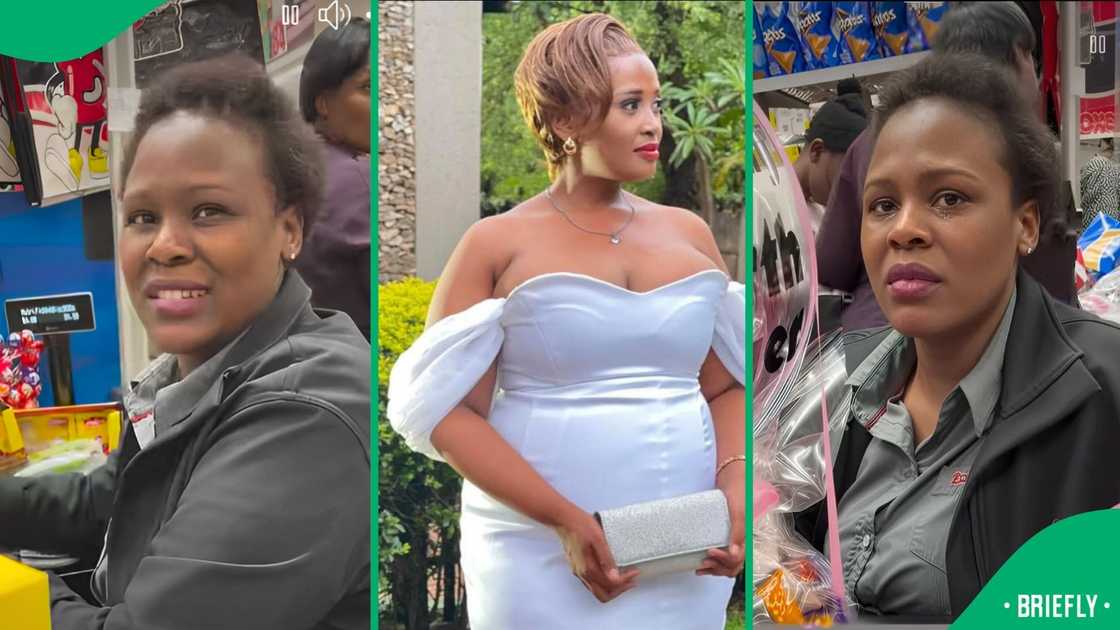 The mother stopped scanning groceries and started crying, overwhelmed with emotions The mother stopped scanning groceries and started crying, overwhelmed with emotions