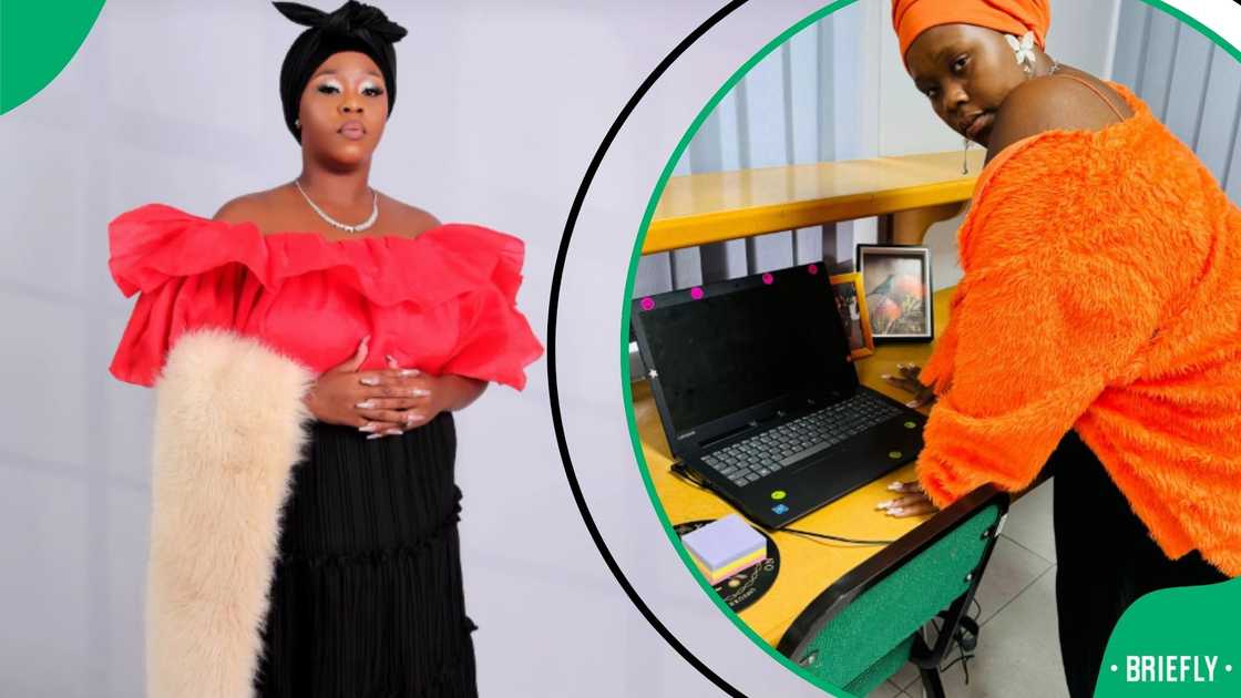 Woman matches balding man's head Woman matches balding man's head