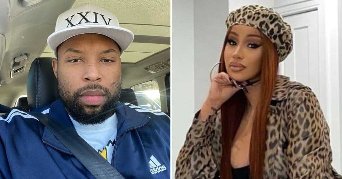 Sizwe Dhlomo made fun of Cardi B's plate of food that looked similar to Mzansi's. Sizwe Dhlomo made fun of Cardi B's plate of food that looked similar to Mzansi's.