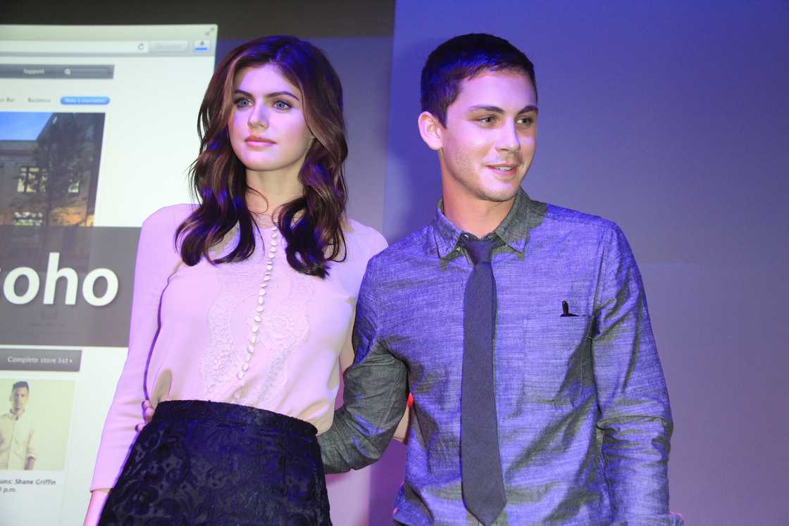 Alexandra Daddario and Logan Lerman in New York