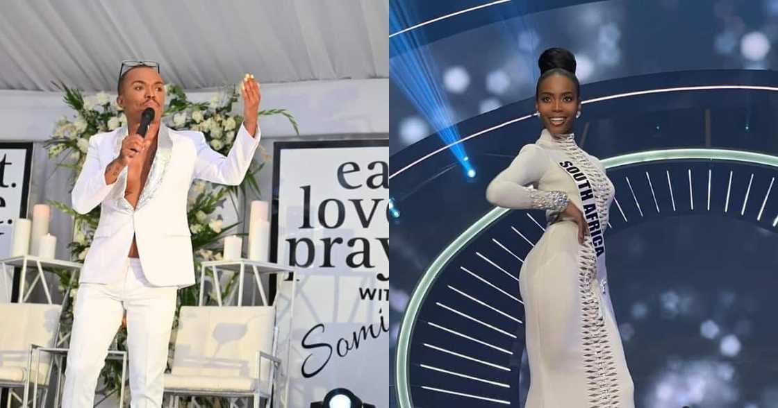 Somizi, Lalela Mswane, Miss Universe, Miss South Africa, celebrity, reactions, video Somizi, Lalela Mswane, Miss Universe, Miss South Africa, celebrity, reactions, video