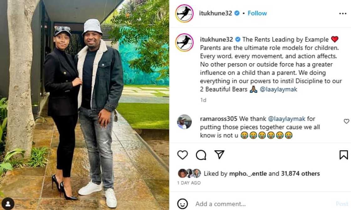 Itu Khune with wife Itu Khune with wife