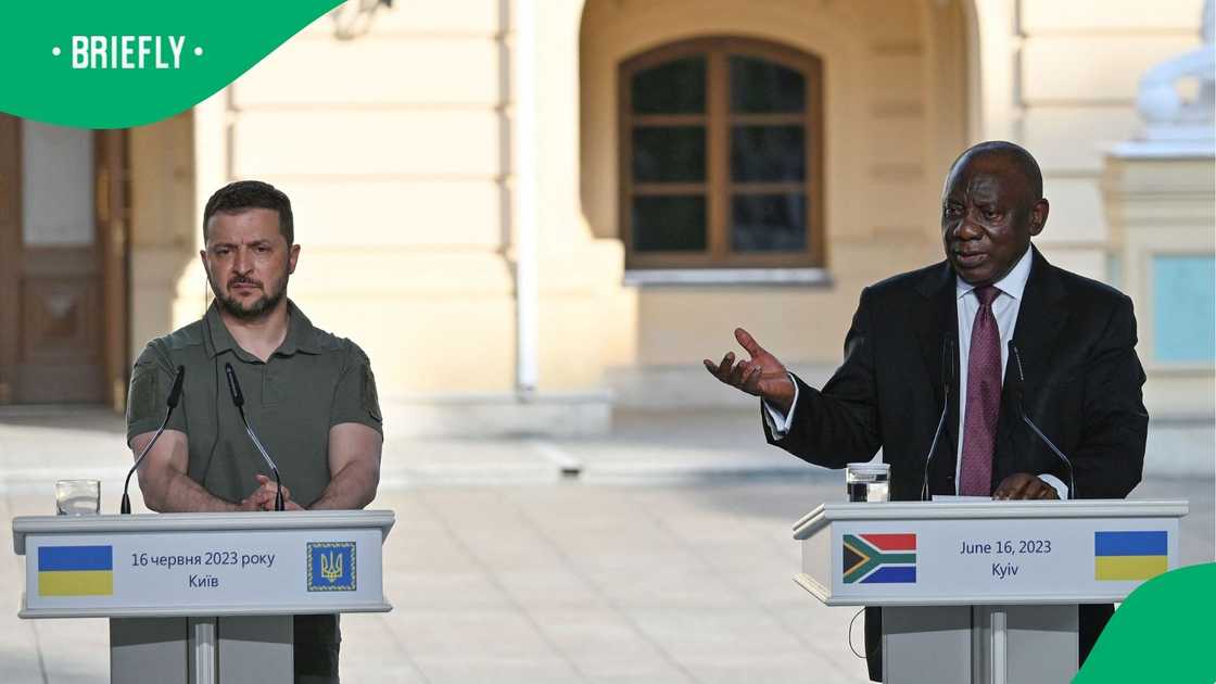 Zelenskyy is cutting his SA visit short to return to Ukraine following a deadly Russian strike on Kyiv. He met President Ramaphosa to discuss urgent global action. Zelenskyy is cutting his SA visit short to return to Ukraine following a deadly Russian strike on Kyiv. He met President Ramaphosa to discuss urgent global action.