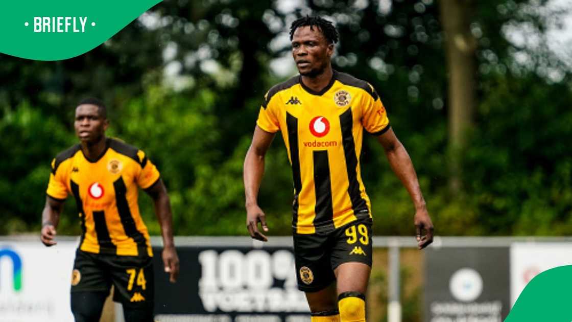 Glody Lilepo looks on during Kaizer Chiefs vs FC Utrecht match.