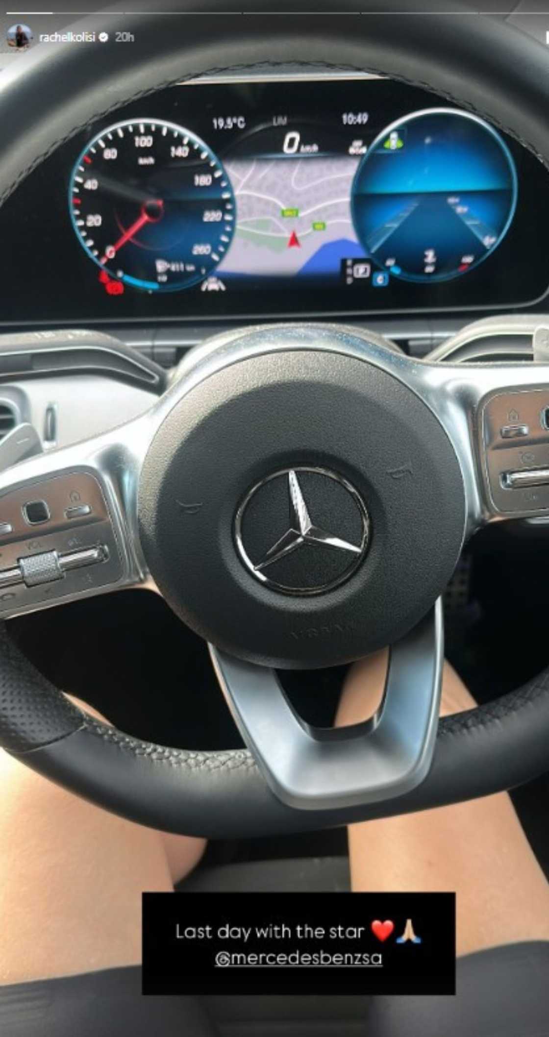 Rachel bids Mercedes-Benz goodbye Rachel bids Mercedes-Benz goodbye