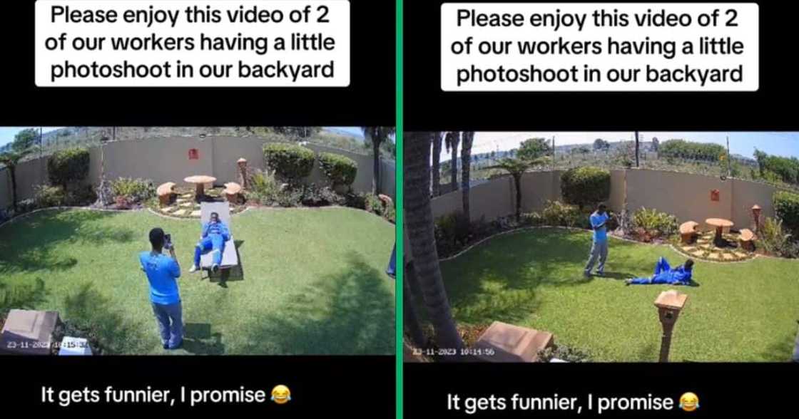 Workers have photoshoot Workers have photoshoot