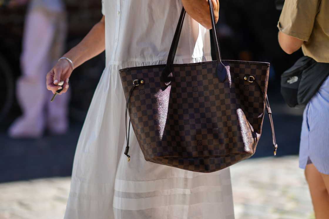 Louis Vuitton usually showacses leather bags in a fashion show Louis Vuitton usually showacses leather bags in a fashion show