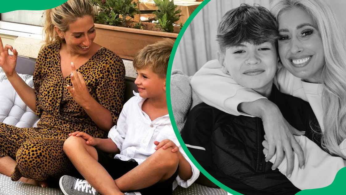 Stacey Solomon and her son Leighton Stacey Solomon and her son Leighton