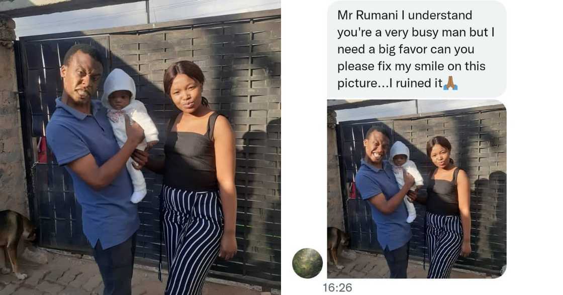 Rumani, Photoshop, Socials, Mzansi, Magician, Wizard, Request, DM, Smile, Picture, Followers, The Cleaner Rumani, Photoshop, Socials, Mzansi, Magician, Wizard, Request, DM, Smile, Picture, Followers, The Cleaner