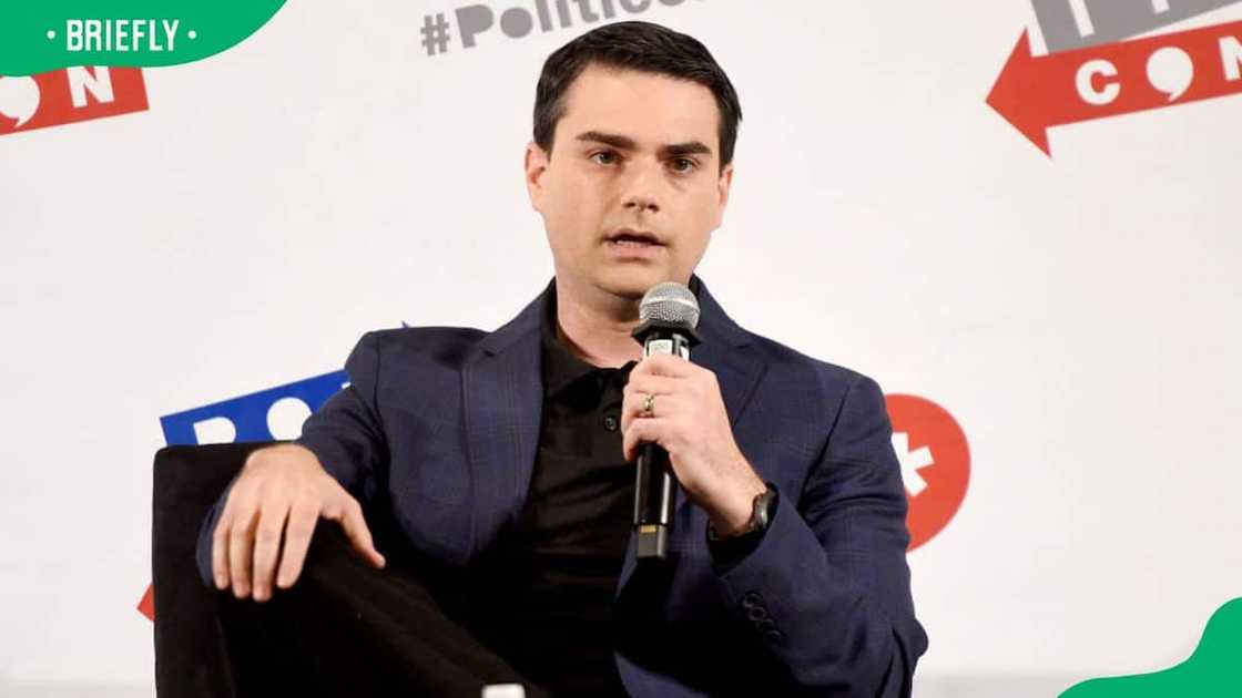 Political commentator Ben Shapiro during the 2017 Politicon at Pasadena Convention Centre Political commentator Ben Shapiro during the 2017 Politicon at Pasadena Convention Centre