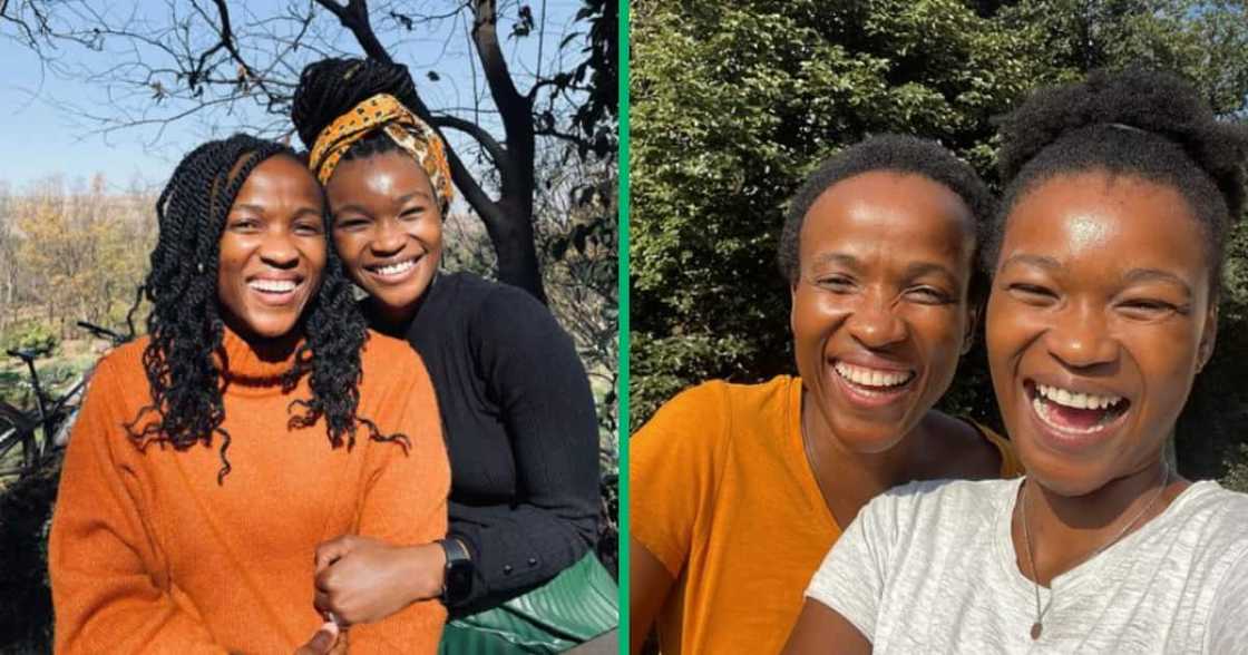 Sibulele and Sihle Gcilitshana play the role of Gog'Fungingozi on 'Queendom' Sibulele and Sihle Gcilitshana play the role of Gog'Fungingozi on 'Queendom'