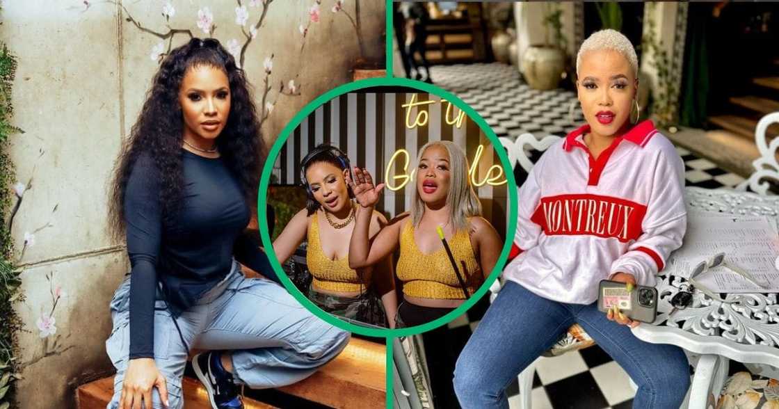 Amapiano newcomers 2 Faced which consists of former 'The Wife' actress Thuli Phongolo and Gqom artist Slenda da dancing DJ. Amapiano newcomers 2 Faced which consists of former 'The Wife' actress Thuli Phongolo and Gqom artist Slenda da dancing DJ.