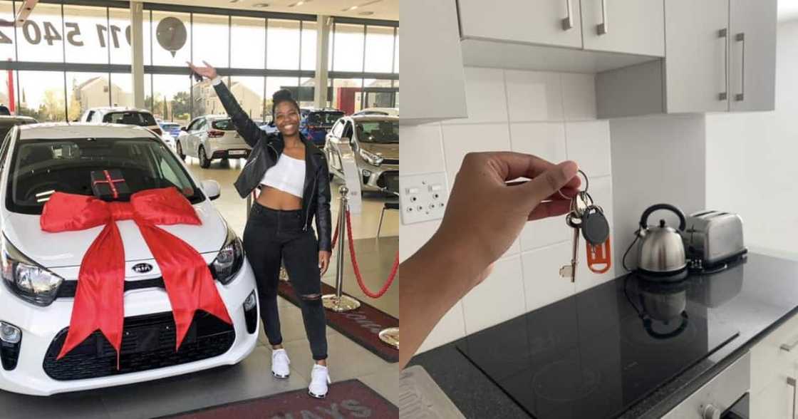 "God Is Good": Lady Celebrates Getting Car and Home in the Same Year "God Is Good": Lady Celebrates Getting Car and Home in the Same Year