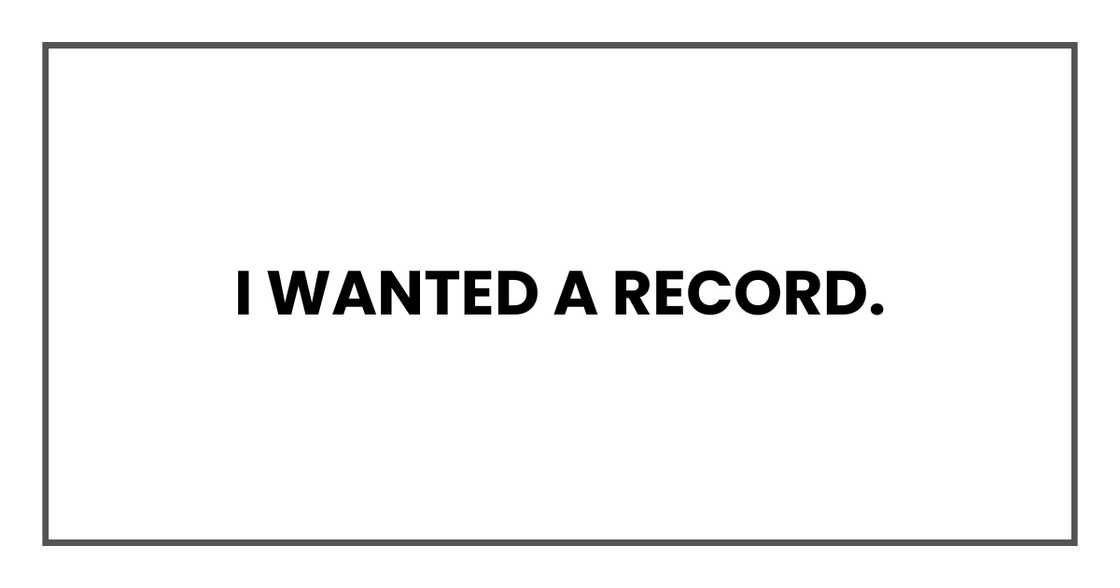 Paper trail. Paper trail.