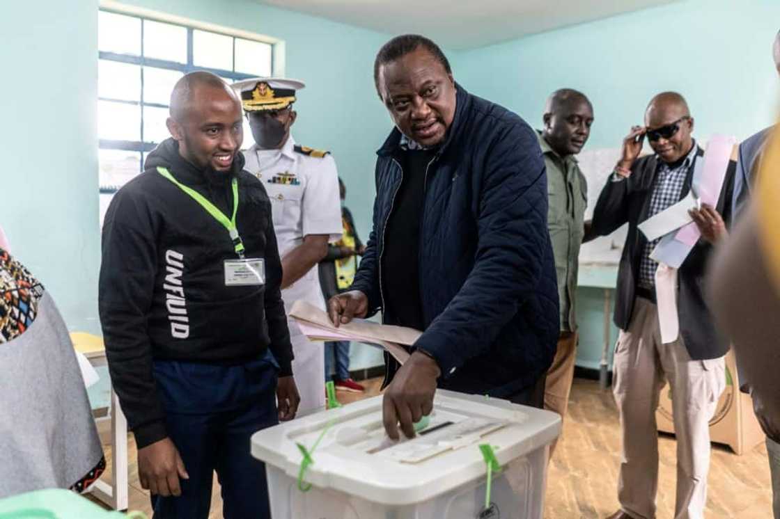 Kenyan President Uhuru Kenyatta said the country would remain peaceful during the transition period Kenyan President Uhuru Kenyatta said the country would remain peaceful during the transition period