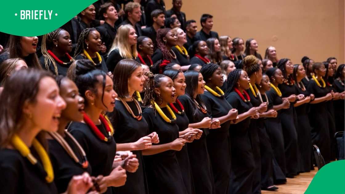 The choir at the Endler Concert Series at the US Konservatorium