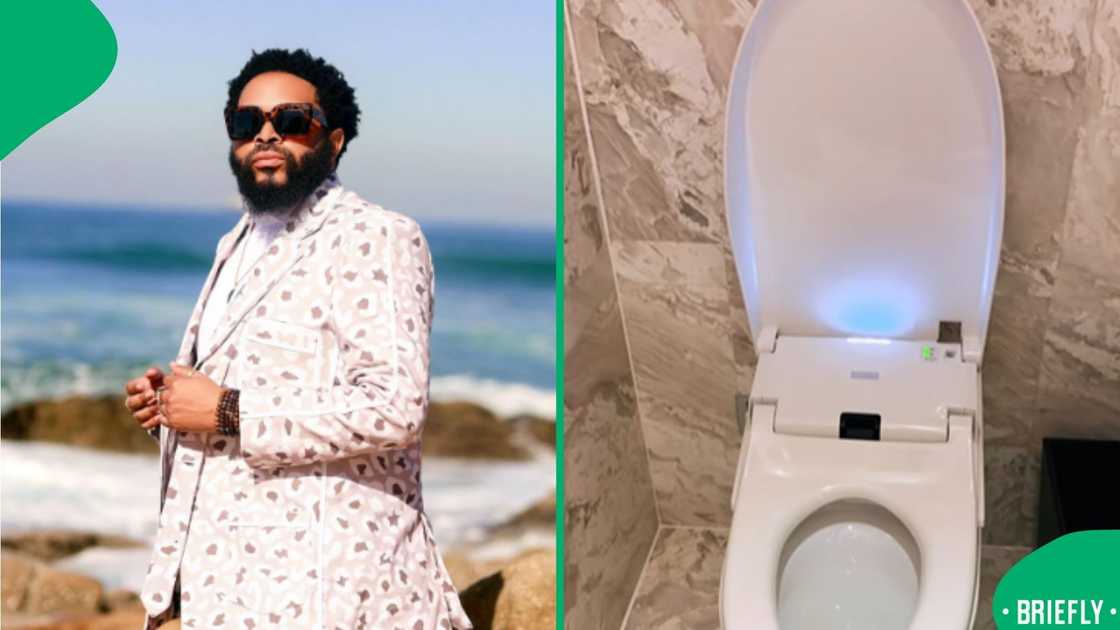 The image on the right showed the toilet in China The image on the right showed the toilet in China