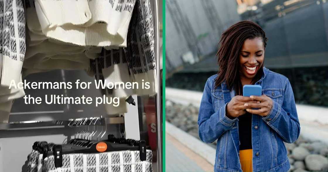 Woman shares stylish clothing from Ackermans with the internet. Woman shares stylish clothing from Ackermans with the internet.