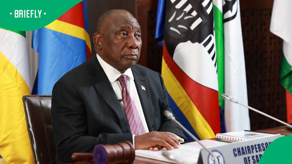 President Cyril Ramaphosa during a SADC meeting