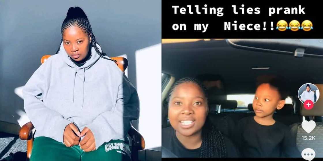 Two siblings entertain Mzansi with the lie prank. Two siblings entertain Mzansi with the lie prank.