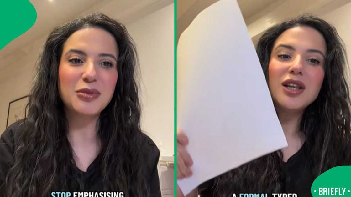 The screenshot on the right captured a German woman talking about Sundays in her home country