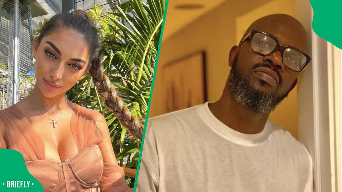 DJ Black Coffee shows love to his rumoured girlfriend DJ Black Coffee shows love to his rumoured girlfriend