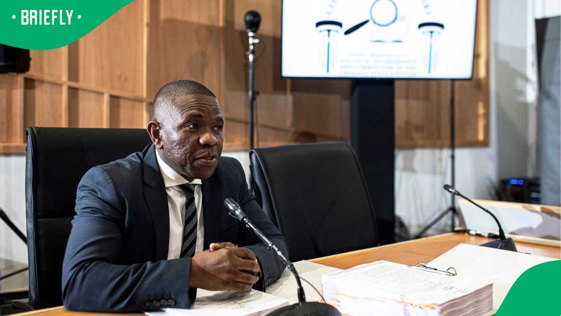 KwaZulu-Natal Police Commissioner Lieutenant Nhlanhla Mkhwanazi testifying at the Madlanga Commission of Inquiry. KwaZulu-Natal Police Commissioner Lieutenant Nhlanhla Mkhwanazi testifying at the Madlanga Commission of Inquiry.