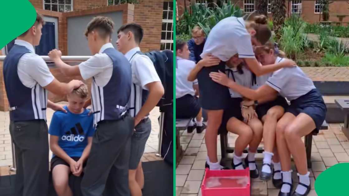 A post on a local school's matric behaviour towards grade 8s went viral. A post on a local school's matric behaviour towards grade 8s went viral.