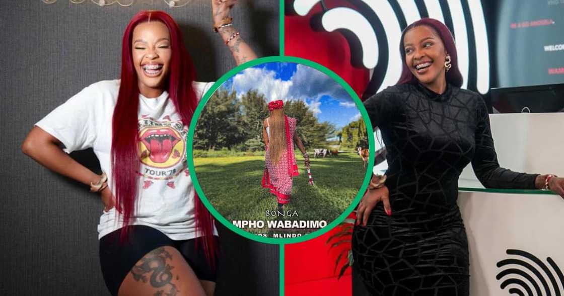 Mpho Wabadimo featured Mlindo the Vocalist on her new song. 'Bonga' Mpho Wabadimo featured Mlindo the Vocalist on her new song. 'Bonga'