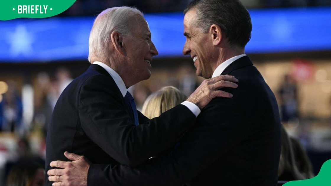 Joe and Hunter Biden at the 2024 Democratic National Convention at the United Center in Chicago, Illinois