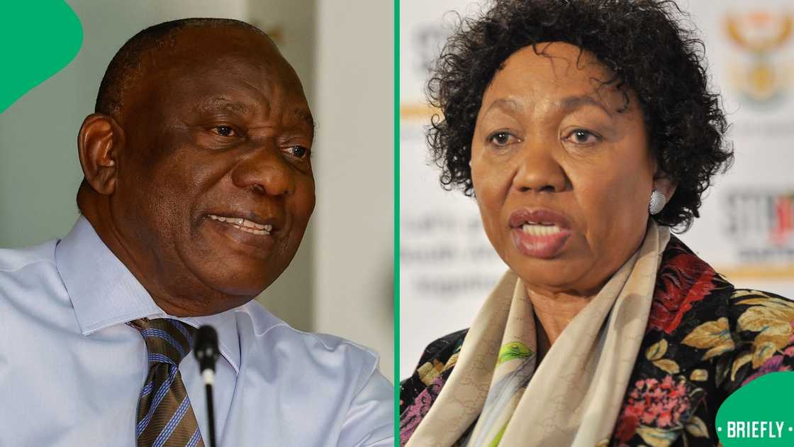Angie Motshekga has praised Cyril Ramaphosa for waiting to address the claims of police corruption