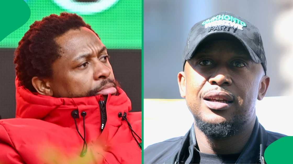 Mbuyiseni Ndlozi and Nhlamulo Ndhlela