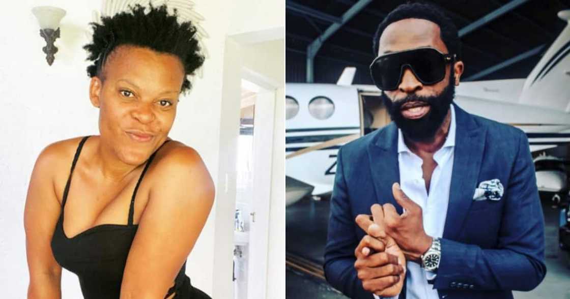 Zodwa Wabantu congratulates DJ Sbu on breaking a world record Zodwa Wabantu congratulates DJ Sbu on breaking a world record