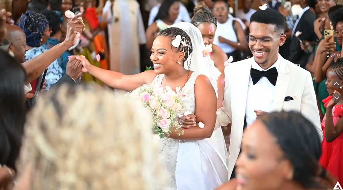 Mzansi congratulated a young lady who tied the knot with the love of her life