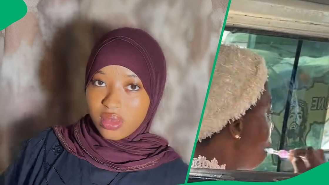 Social media users could not contain their laughter after seeing a mama's hygiene practice Social media users could not contain their laughter after seeing a mama's hygiene practice