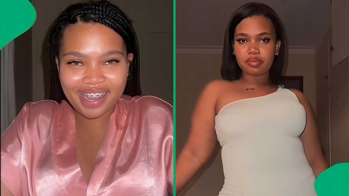 A woman showed off her amazing body transformation in a TikTok video.