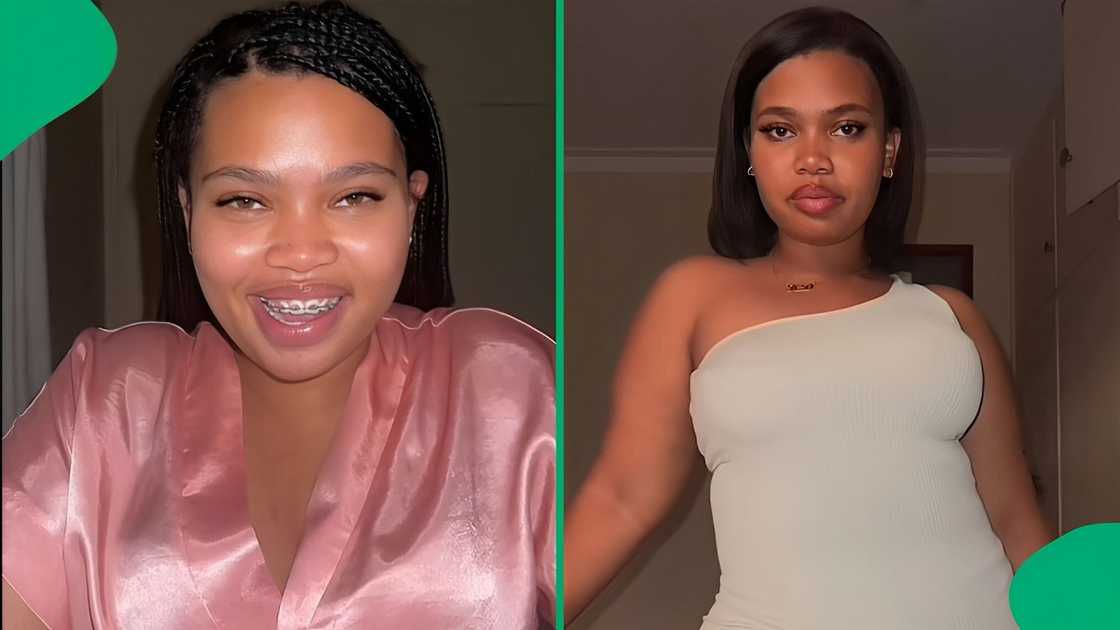 A woman showed off her amazing body transformation in a TikTok video. A woman showed off her amazing body transformation in a TikTok video.